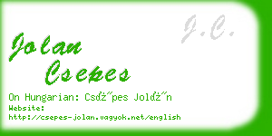 jolan csepes business card